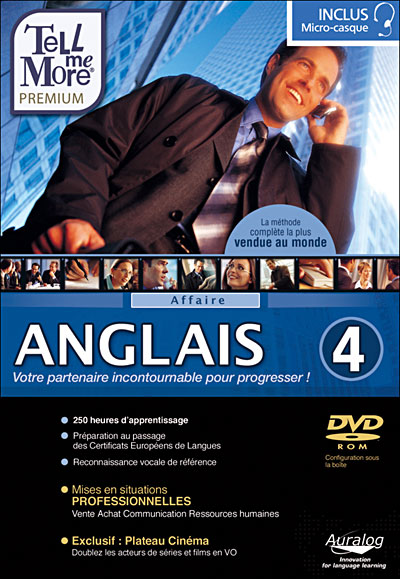 Tell Me More 8.0 - Anglais - 4 Affaires  -  reconditionné disponible sur Fnac