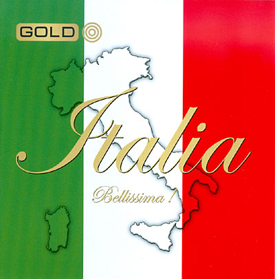 Italia bellissima gold metal box