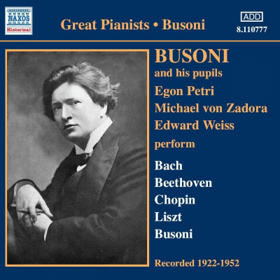 Busoni et ses élèves