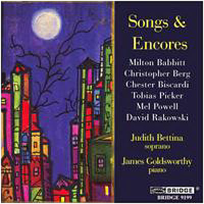Songs and encores a recital of american song
