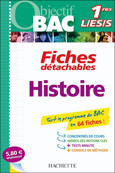 Objectif Bac Fiches détachables Histoire 1ère L ES S