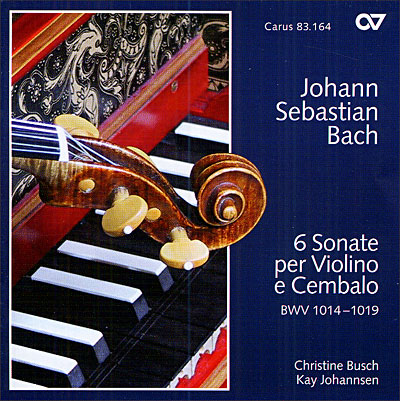 6 Sonates pour violon et clavecin BWV1014 à BWV1019