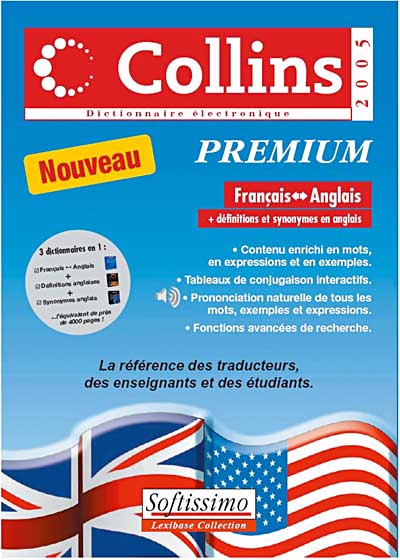 Dictionnaire Collins Premium 2005 - Français / Anglais