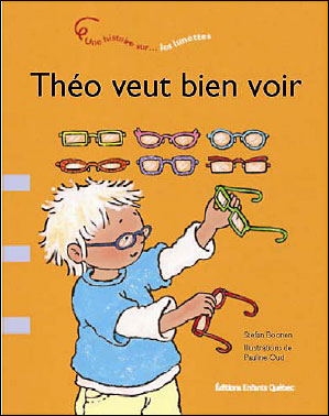 Théo veut bien voir une histoire sur les lunettes