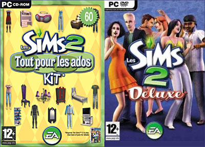 Les Sims 2 Deluxe + Sims 2 Pour les Ados