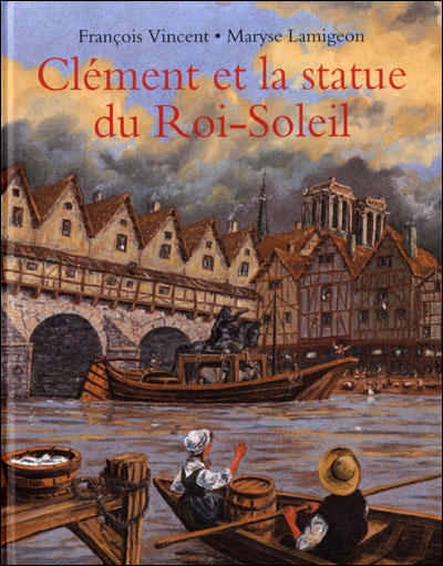 Clément et la statue du Roi-Soleil