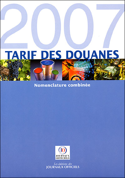 Tarif des douanes 2007