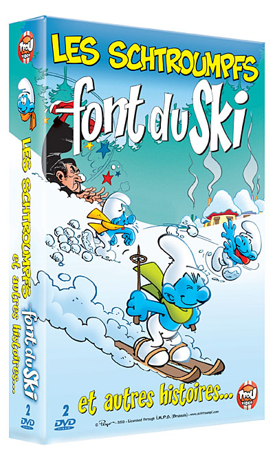 Les Schtroumpfs font du ski