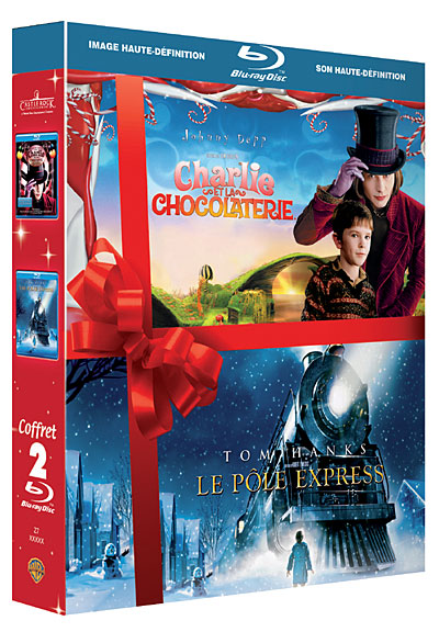 Charlie et la Chocolaterie - Le Pôle Express - Coffret - Blu-Ray