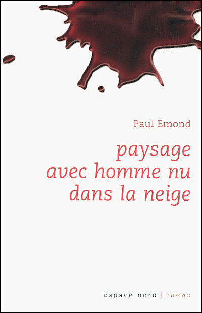Paysage avec homme nu dans la neige