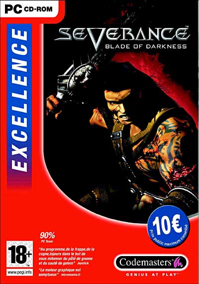 Jeu PC Severance: Blade Of Darkness - Boîte Big Box FR Avec Notice - Bon état
