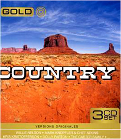Country gold metal box