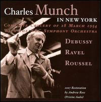 Charles Munch in New York - Concert du 28-03-1954