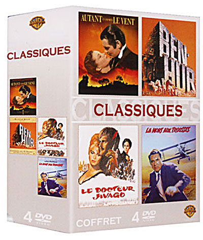 Autant en emporte le vent - Ben-Hur - Le Docteur Jivago - La mort aux trousses