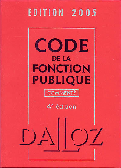 Code de la fonction publique commenté