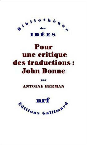 Pour une critique des traductions john done