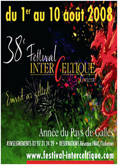 38ème festival interceltique de Lorient - Année du Pays de Galles