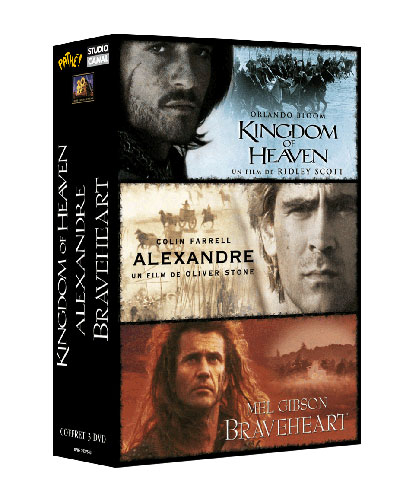 Braveheart - Alexandre - Kingdom of Heaven - Coffret