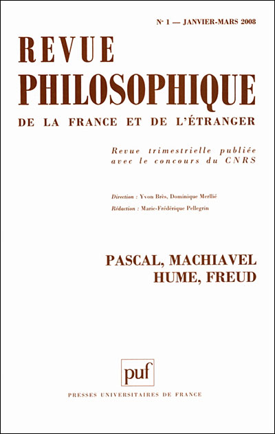 Pascal Machiavel Hume Freud