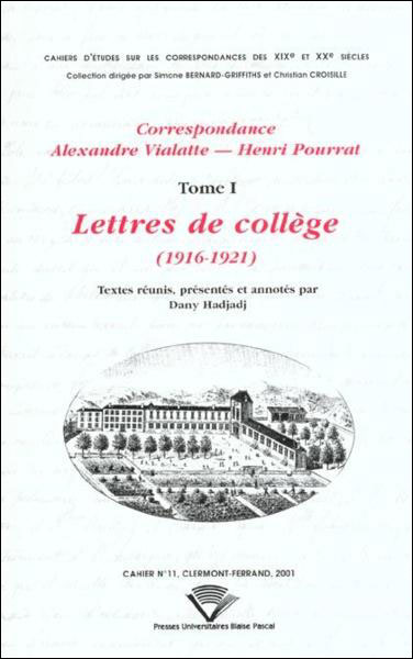 Correspondance Alexandre Vialatte et Henri Pourrat