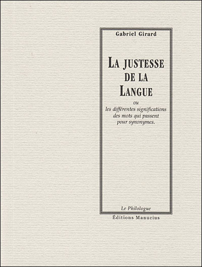 La justesse de la langue ou les différentes significations