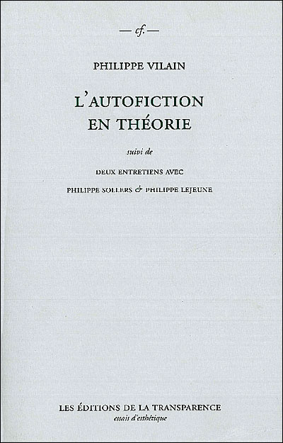 L'autofiction en théorie
