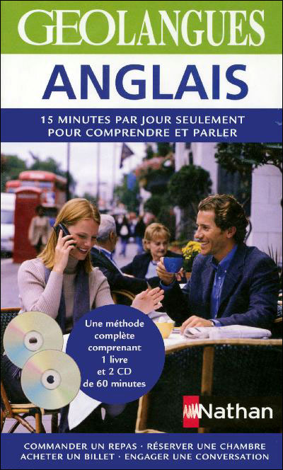 Anglais Pack Géolangues Livre + CD audio