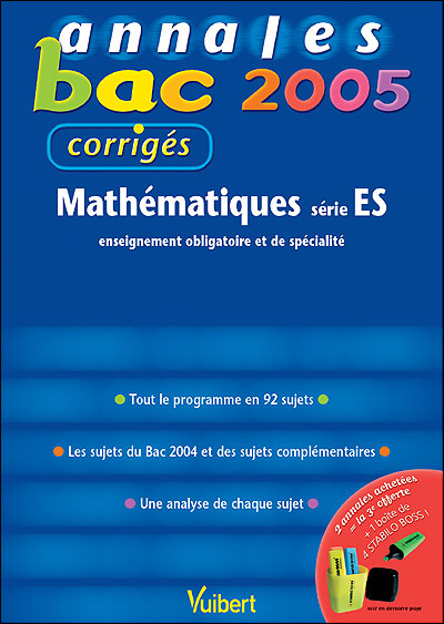 Annales du Bac Mathématiques ES
