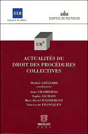 Actualités du droit des procédures collectives