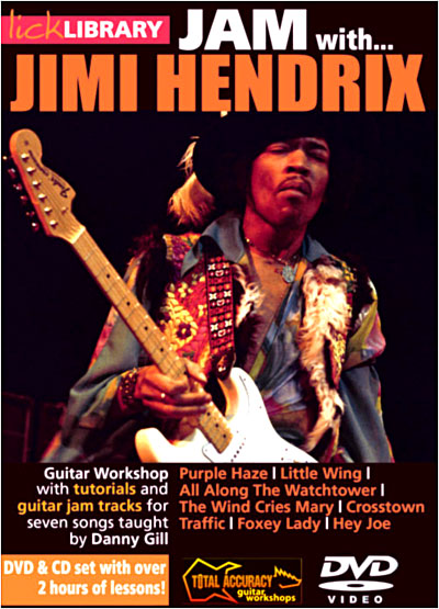 Lick library jam with jimi hendrix 2 dvd/1 cd