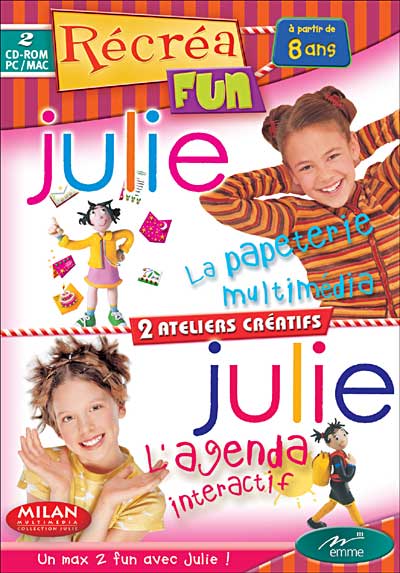 Emme Bipack Julie : Julie - La Papeterie Multimédia + Julie - L'Agenda Interactif