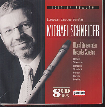 Sonates pour flûte à  bec - Coffret 8 CD