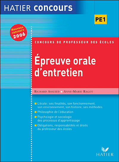 Epreuve orale d'entretien  broché  Richard Assuied, AnneMarie Ragot