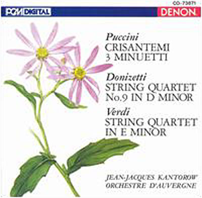 Chrysanthèmes - Menuets (3) pour quatuor à cordes