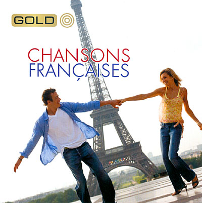 Chansons françaises gold metal box