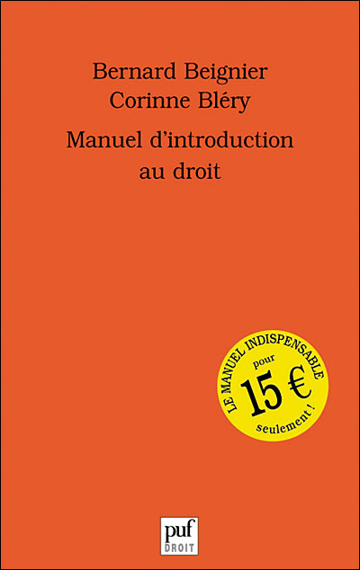 Manuel Dintroduction Au Droit - 