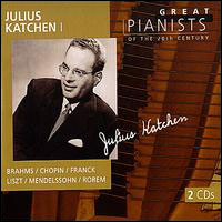 Katchen Cd Julius Katchen - Johannes Brahms - Félix Mendelssohn-Bartholdy - CD ...