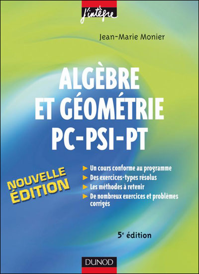 Algèbre et Géométrie PC-PSI-PT