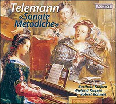 (CD)Telemann;Sonate Metodiche／Kuijken 6 Sonate metodiche: Sonata No. 4 in D Major, TWV 41:D3: I