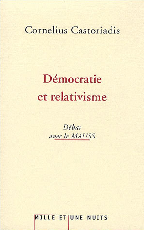 Démocratie et relativisme