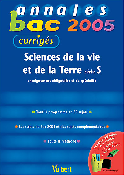 Annales du Bac Sciences et Vie de la Terre S