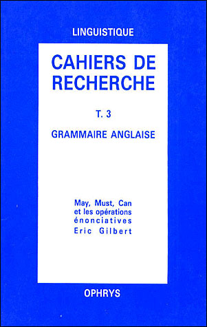 Cahiers de recherche en grammaire anglaise