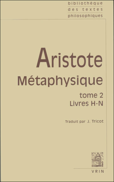 Métaphysique -  Aristote - (donnée non spécifiée)