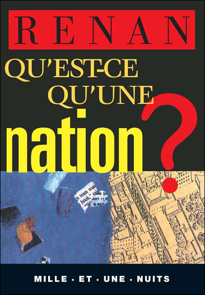Qu'est-ce qu'une nation ? - Ernest Renan - Poche
