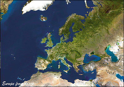 carte aerienne europe Europe vue par satellite Carte murale   broché   Collectif   Achat 