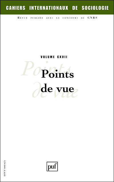 Cahiers intern. de sociologie 2004, vol. 117 -  Collectif - broché