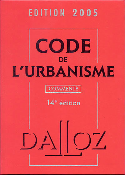 Code de l'urbanisme commenté