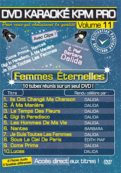 Karaoké KPM pro volume 11 - Femmes éternelles
