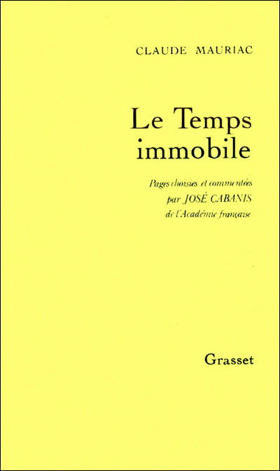 Temps immobile pages choisies