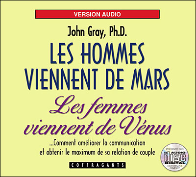 Hommes viennent de mars les femmes viennent de venus - John Gray - Livre CD